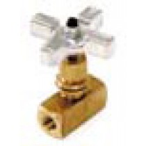 Flow Control Metering Valve/ Alum Knob- Metering Valve Needle Brass